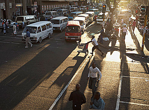 出租车,离开,出租车站,约翰内斯堡,南非