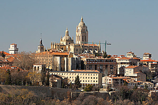 塞戈维亚,大教堂,卡斯提尔,西班牙,欧洲