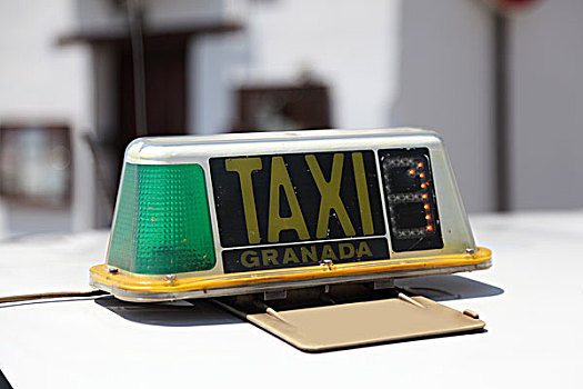 出租车,格拉纳达,安达卢西亚,西班牙