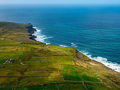 莫赫悬崖,岩石海岸,悬崖,克雷尔县,爱尔兰,欧洲