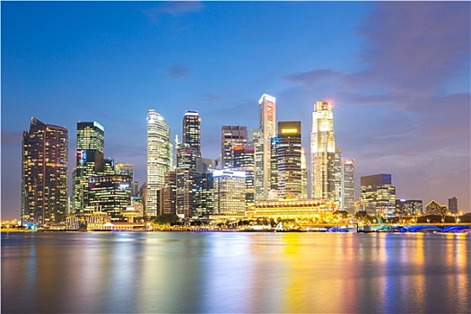 新加坡城,黃昏