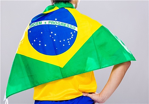 球员,巴西,旗帜