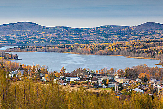 加拿大,魁北克,区域,风景,秋天