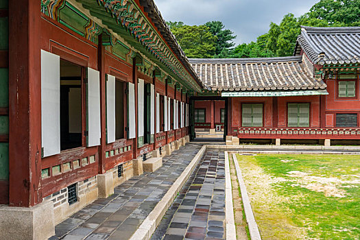 韩国首尔昌德宫大造殿建筑景观