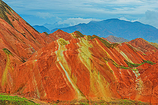 张掖七彩丹霞景观zhangyecolorfuldanxialandscape