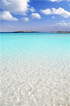 福门特拉岛,海滩,白沙,青绿色,水