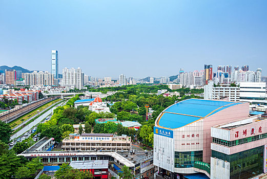 中国广东深圳市的建筑物景观