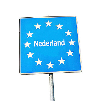 边界,标识,荷兰,欧洲