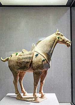 唐代三彩马,中国河南省洛阳博物馆馆藏文物