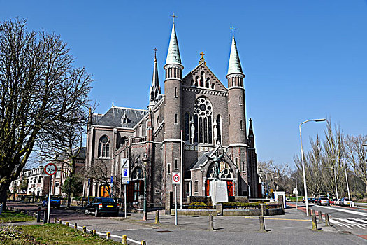 教堂,阿克马镇,北荷兰,荷兰,欧洲
