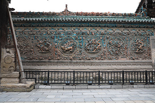 陕西韩城文庙五龙照壁