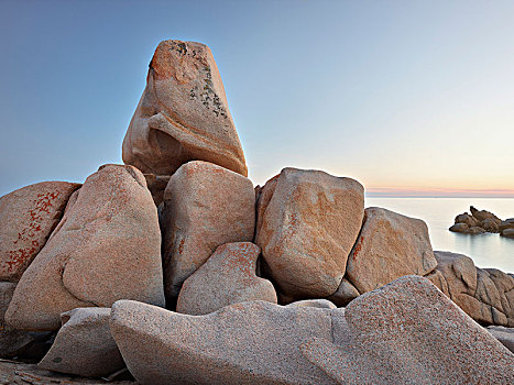 岩石构造,自然保护区,靠近,南科西嘉省,科西嘉岛,法国