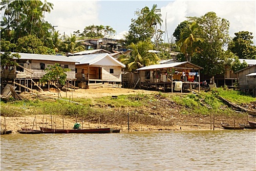 漂浮,房子,亚马逊河