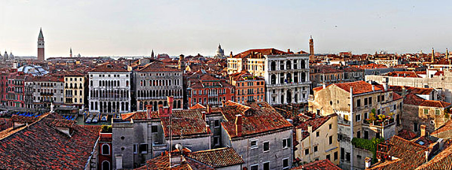 全景,远眺,屋顶,威尼斯,世界遗产,威尼西亚,意大利,欧洲