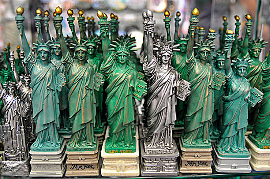自由女神像,小型,店,曼哈顿,纽约,美国