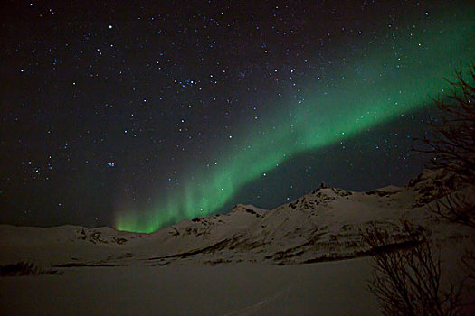 挪威-特罗姆瑟的北极光