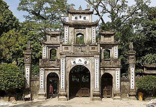 入口,寺庙,越南