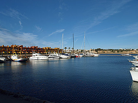 游艇,码头,阿尔加维,葡萄牙