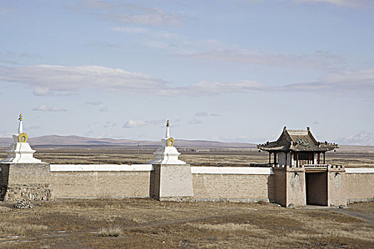 蒙古,寺院,墙壁