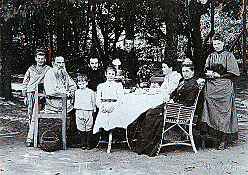 家庭,俄罗斯人,作家,狮子,迟,19世纪,早,20世纪