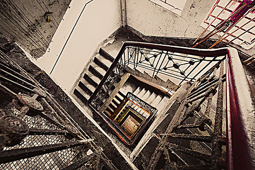 上海老建筑中的旋转楼梯