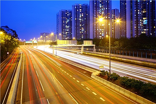 公路,香港,夜晚