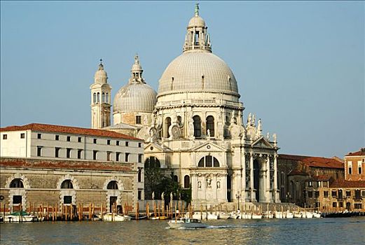 大教堂,圣马利亚,行礼,大运河,威尼斯,意大利
