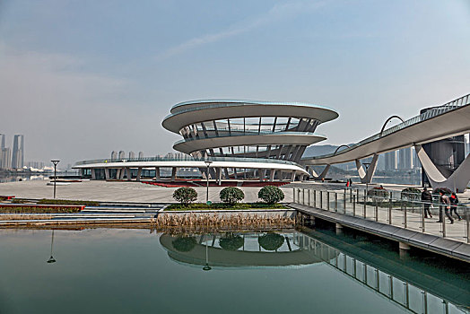 长沙新地标－梅溪湖城市岛双螺旋观景平台