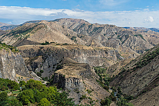 风景,俯视,周围山区,省,亚美尼亚,亚洲