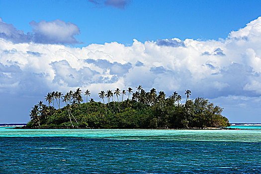 海滩,泻湖,拉罗汤加岛,南太平洋,库克群岛,大洋洲