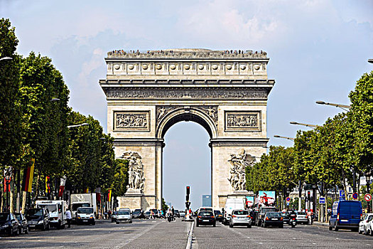 拱形,地点,戴高乐,巴黎,法国,欧洲