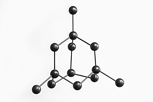 黑色,分子结构,白色背景
