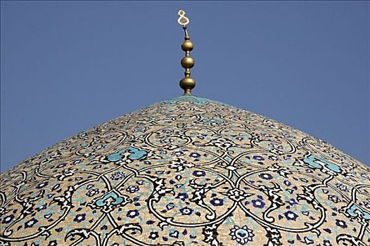 圆顶,清真寺,伊斯法罕,伊朗