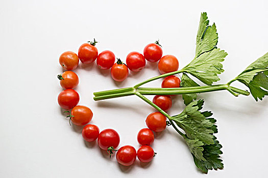 阿拉斯加,西红柿,芹叶,心形,美国