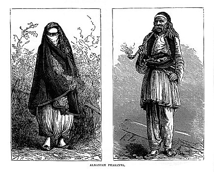 阿尔巴尼亚,农民,19世纪,艺术家,未知