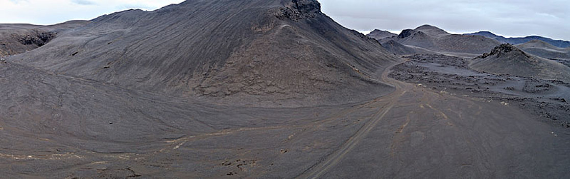 全景,火山地貌,天空,冰岛