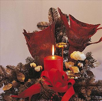 圣诞节,降临节装饰,蜡烛