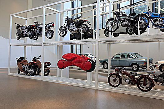 摩托车,设计,现代,艺术,博物馆,慕尼黑,巴伐利亚,德国,欧洲