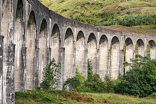 高架桥,西部,高地,线条,铁路桥,苏格兰,英国,欧洲