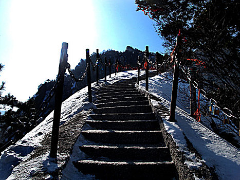 陕西-西岳华山上山道