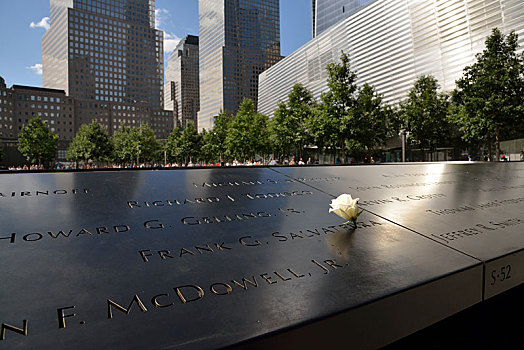 纪念,清单,受害者,国家,911事件,曼哈顿,纽约,美国,北美