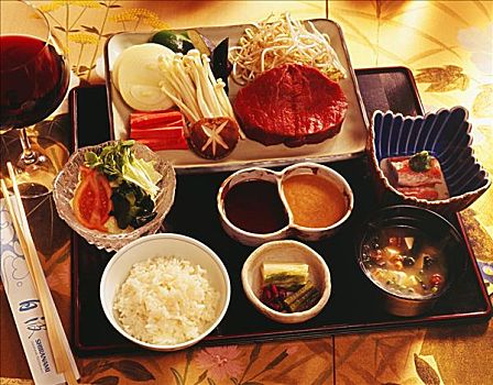 美味,选择,日本料理,生食,材质