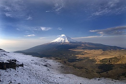 山,火山,柏布拉,墨西哥