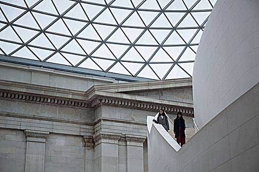 球形,屋顶,大英博物馆,伦敦,英格兰,英国