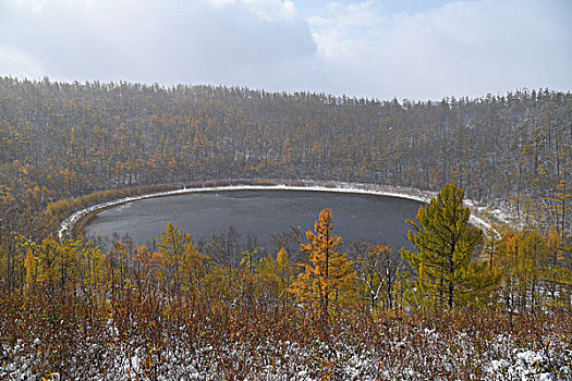 阿尔山雪景