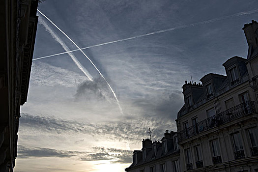 天空,上方,巴黎