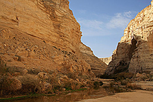 岩石构造,荒芜,国家公园,旱谷,以色列