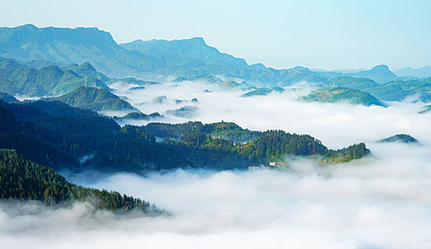 武陵山区清晨美景