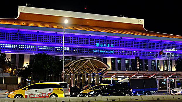 台北车站夜景