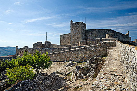 城堡,山,葡萄牙